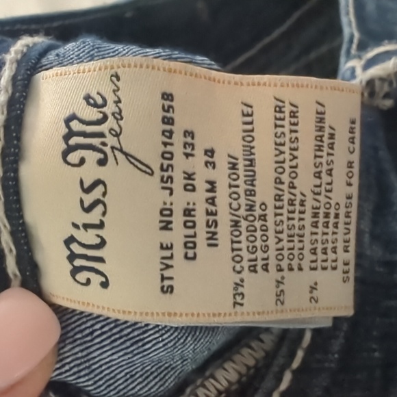 Miss Me Dark wash Bootcut jeans, size 30 like new! - Picture 7 of 7